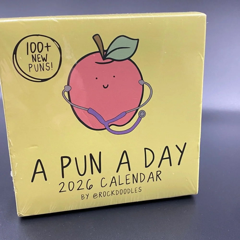 Rockdoodles 2026 Punny Day-to-Day Calendar Funny Desktop Office Tear Off Pages